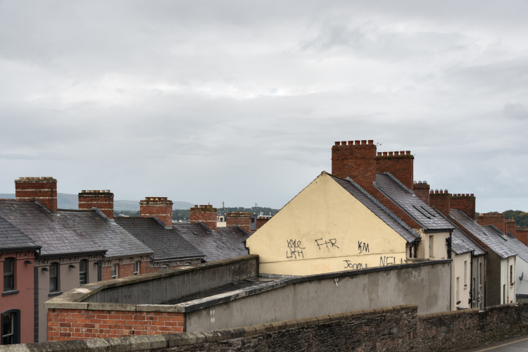 Roofs - Derry, Northern Ireland, UK - August 17, 2017