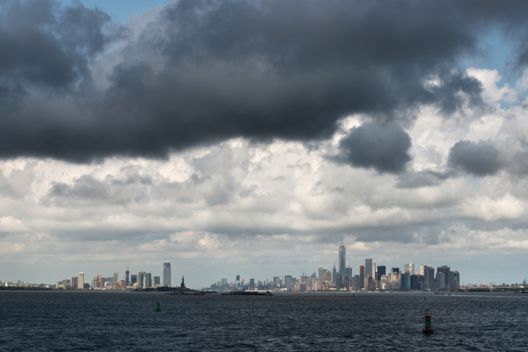 Jersey City & Manhattan - Staten Island Ferry, New York, NY, USA - August 19, 2015
