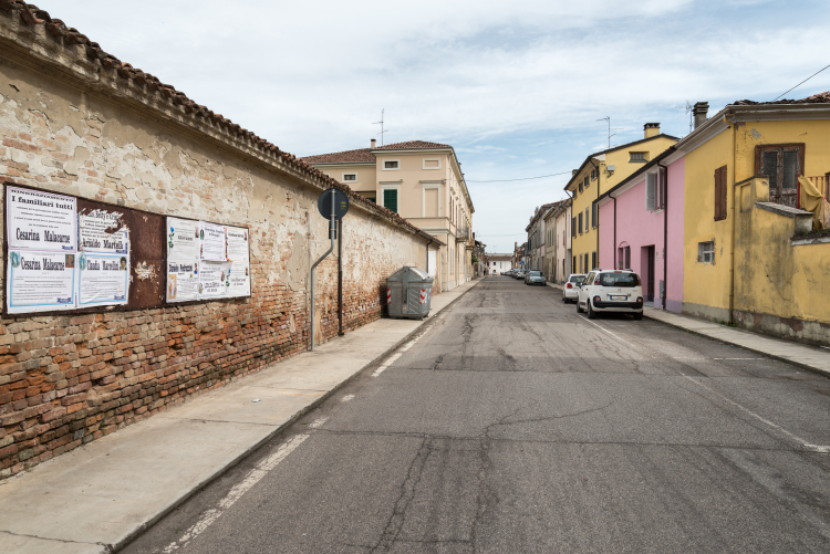 Via Giuseppe Garibaldi - Pomponesco, Mantua, Italy - March 29, 2015