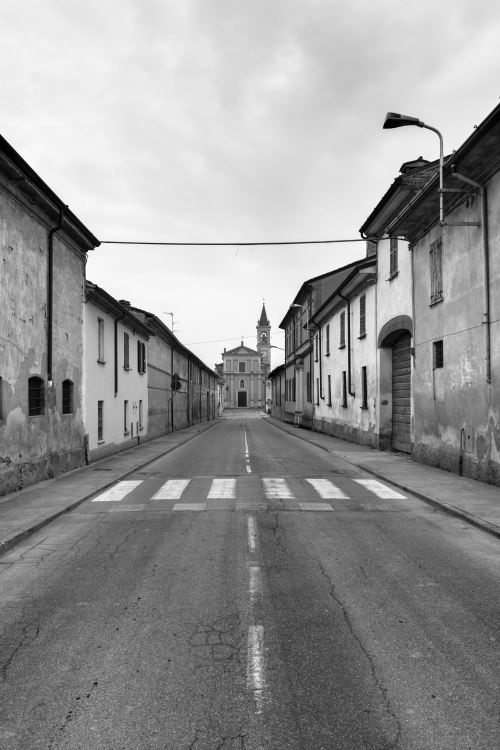 Strada Provinciale 70 - Drizzona, Cremona, Italy - March 24, 2015