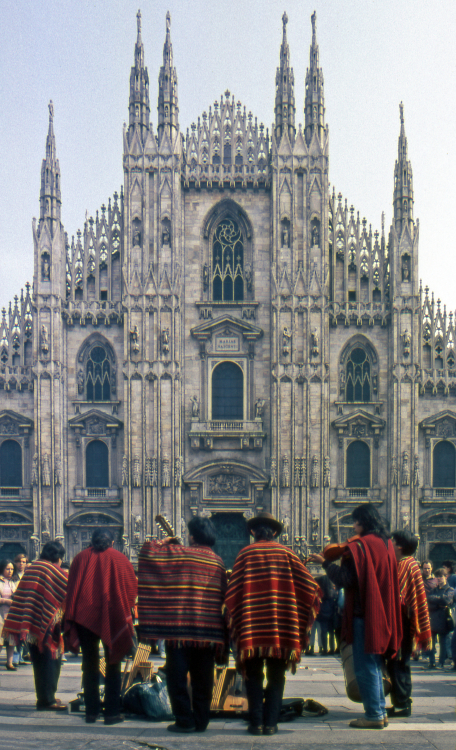 Chilean Buskers - Piazza del Duomo, Milan, Italy - 1991