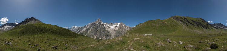 Le Grandes Jorasses - Val Ferret, Courmayeur, Aosta, Italy - August 8, 2016