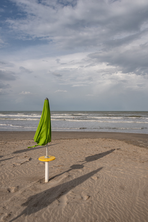Beach Umbrella - Milano Marittima, Cervia, Ravenna, Italy - April 24, 2019