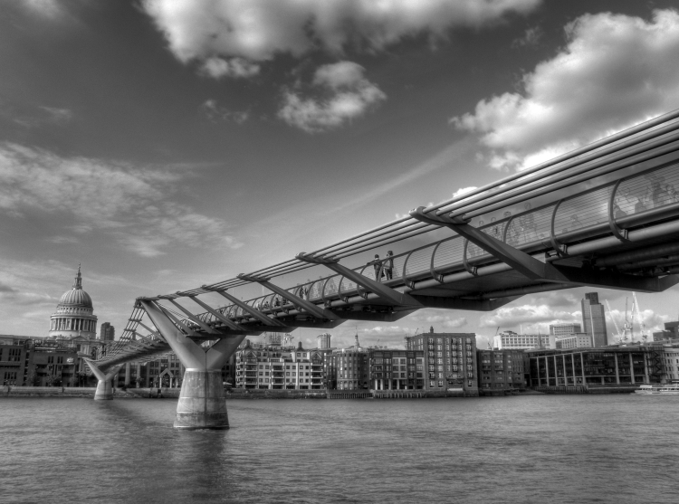 Millennium Bridge - London, UK - May 1, 2009