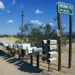 Mailboxes - Somewhere between Joshua Tree and Las Vegas, Southern California, USA - August 1995