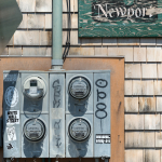 Electricity meters (Urban still life) - Newport, Rhode Island, USA - August 16, 2015
