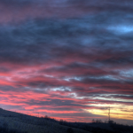 Sunset - Via Monte Evangelo, Scandiano, Reggio Emilia, Italy - January 6, 2013