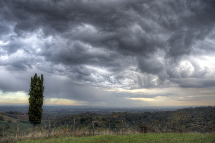 Rain Coming In - Montericco, Albinea, Reggio Emilia, Italy - November 6, 2012