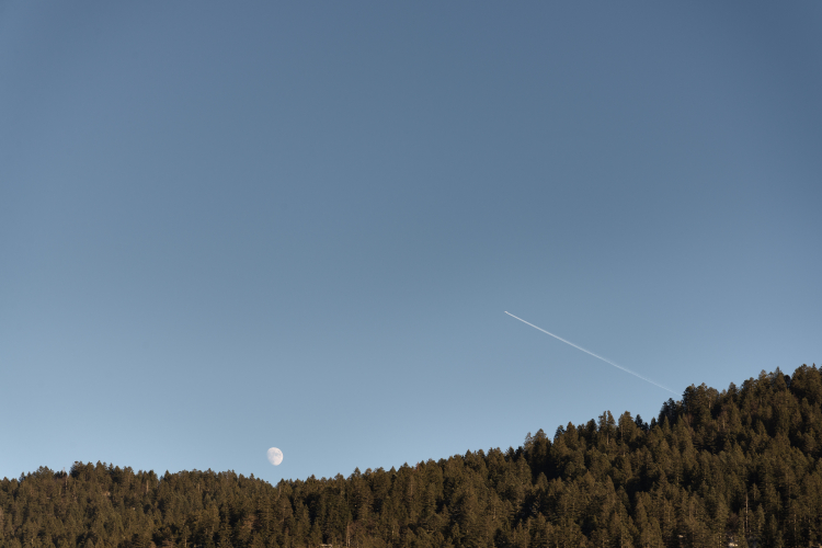 Moonrise - Andalo, Trento, Italy - January 1, 2015
