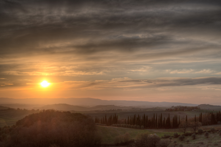 Sunset - Castellina in Chianti, Siena, Italy - April 5, 2015