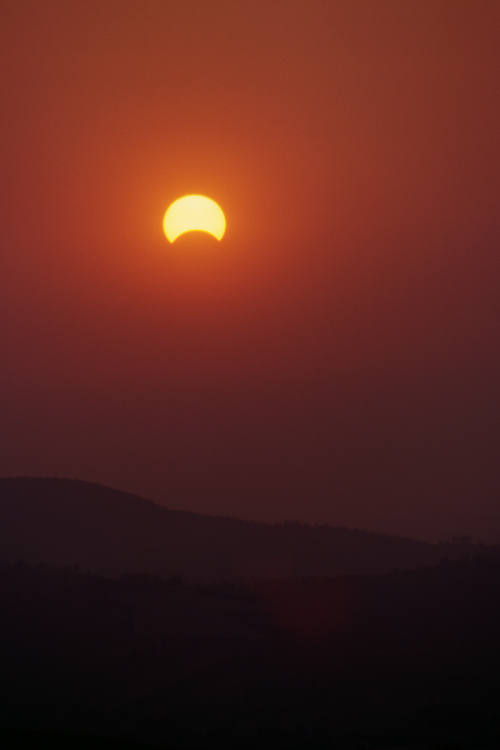 Partial Eclipse of the Sun - Montericco, Albinea, Reggio Emilia, Italy - May 1994