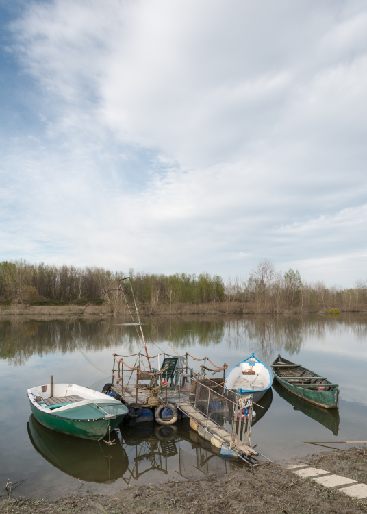 Po River - Gualtieri, Reggio Emilia, Italy - March 29, 2015