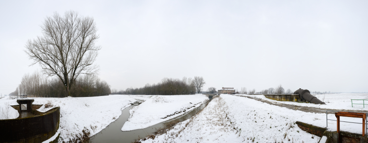 Zena Canal - Nonantola, Modena, Italy - February 12, 2013